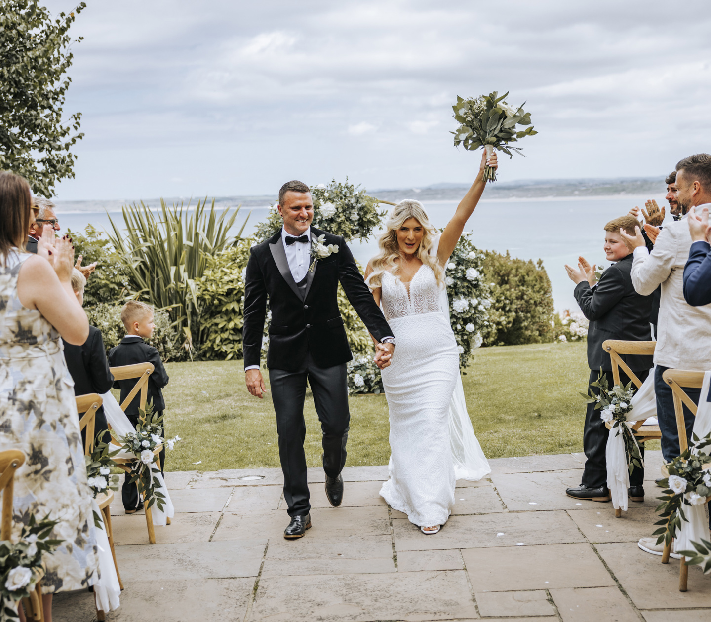 Wedding with a sea view at Harbour Hotel St Ives